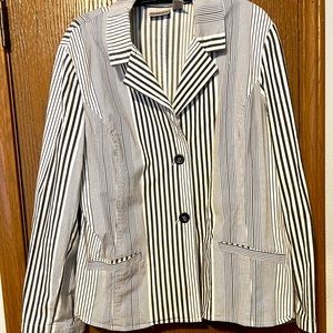 Chico’s striped jacket.